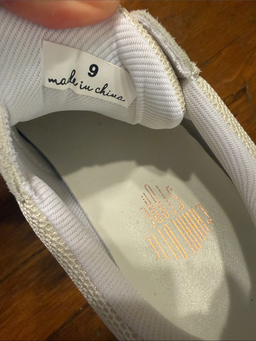 Charlotte Stone Conway Sneakers with Rainbow Sole women’s size 9 New! - Picture 10 of 10